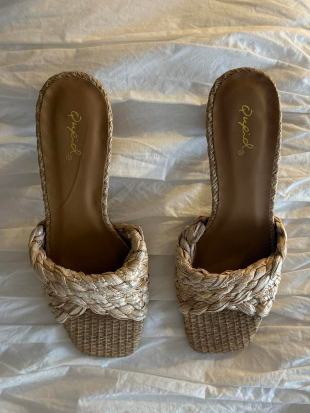 Woven Heeled Sandals